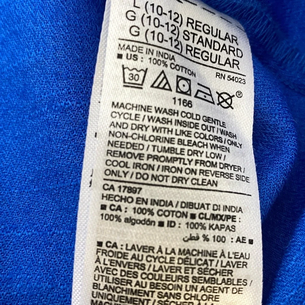 Old Navy Youth Girls Royal Blue/Gold Pineapple A-Line Dress NWT